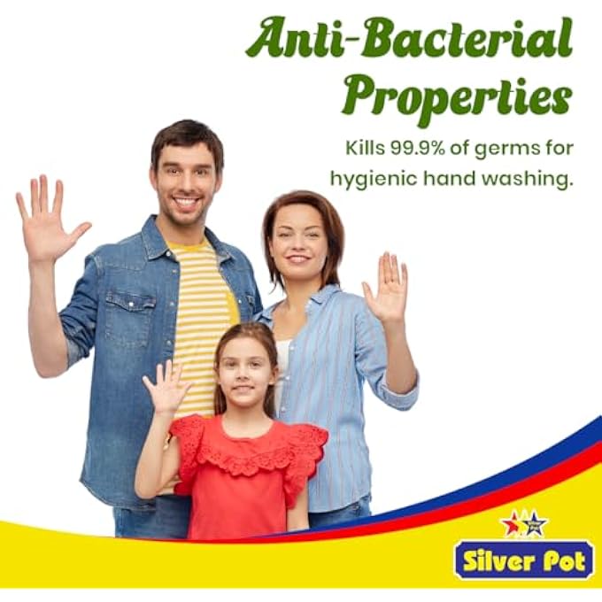 Silver Pot ALOE VERA HAND WASH  400ML  GENTLE HYDRATING FORMULA WITH SOOTHING ALOE VERA SCENT, EFFECTIVE GERM PROTECTION, AND DAILY CARE - Image 4